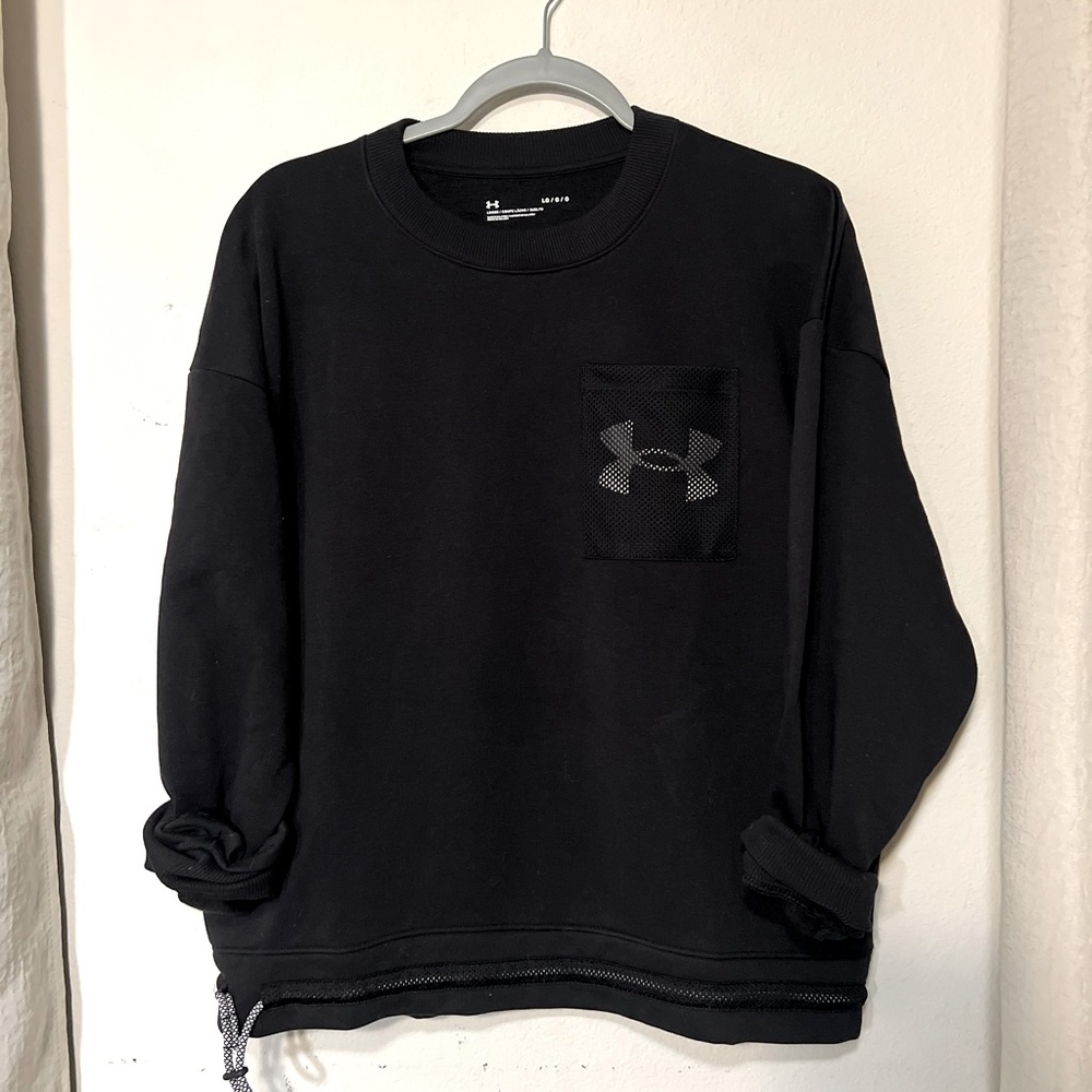 Women's Under Armour Rival Fleece Mesh Sweatshirt